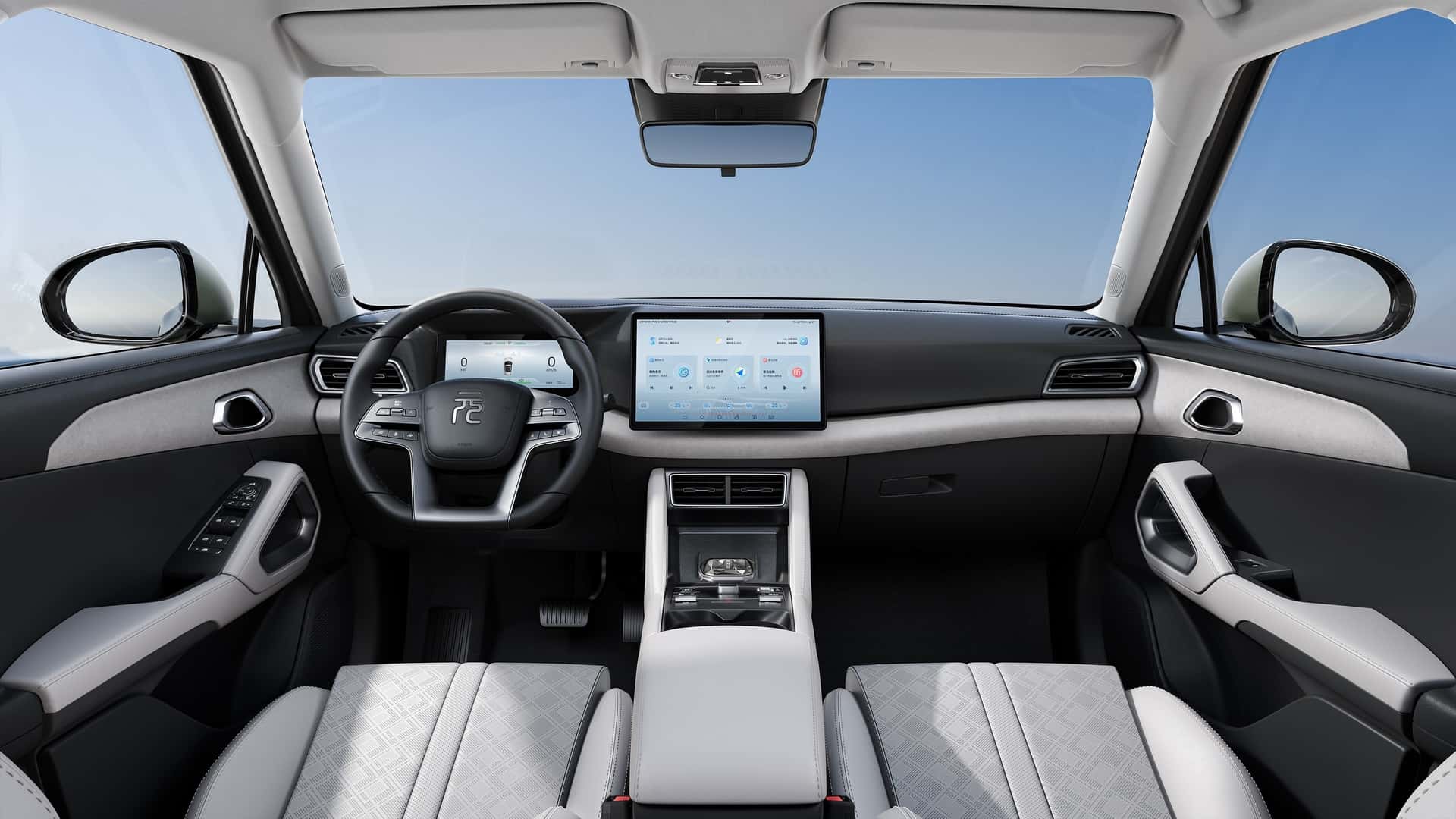 BYD Yuan UP · Interior — Rotating screen, digital cockpit · electric vehicles available in Nigeria from The Everlasting EV